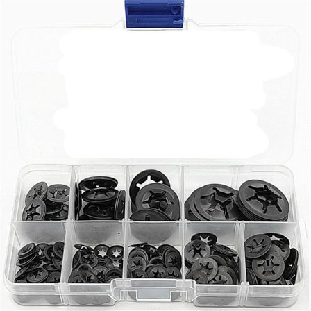 260 stk. tannlåseskiver, interne tannskiver, stjernelås