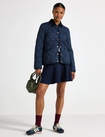 Lindex Vattert Jakke - Navy - M