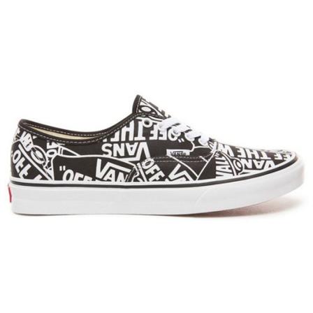 Vans, Vans Authentic OTW Repeat Va 38Emukk Zwart / Wit Zwart, Dames, Maat:40 EU