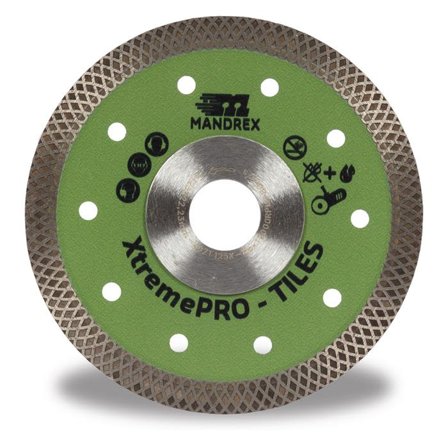 Mandrex Tiles XtremePRO Timanttikatkaisulaikka 125 mm, Koneiden tarvikkeet & käyttöosat