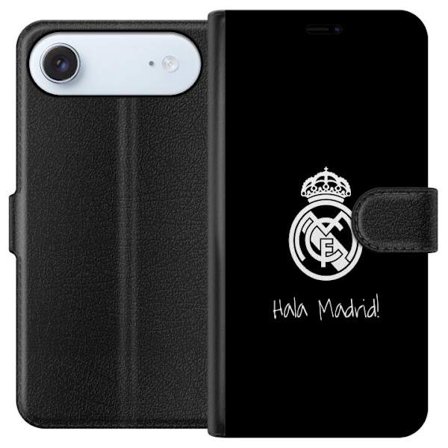 Kompatibelt Plånboksfodral till Apple Apple iPhone 17 Air Real Madrid Emblem Fotboll Stolthet Vit Guld Klubbmärke