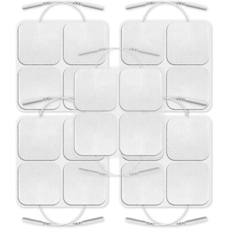 20 Axion Elektroder 5x5cm Trådforbindelse Via 2mm Stik