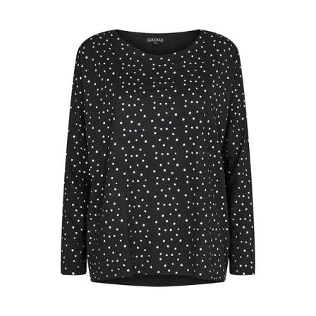 Liberté Liberté - Alma Top LS, 9504 - Black Silver Dot Sort, Dame, Størrelse: S/M