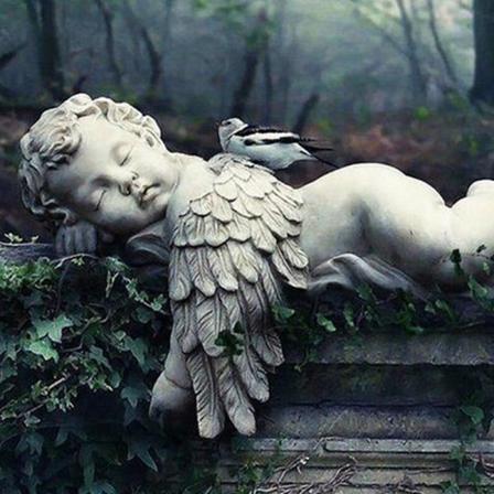 Full 5d Diy Diamond Painting Angel Staty Fullständig Broderi Cra Som På Bilden 1 35x45cm