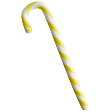 Kosta boda Polka lasikoriste, 17 cm, valkoinen/keltainen