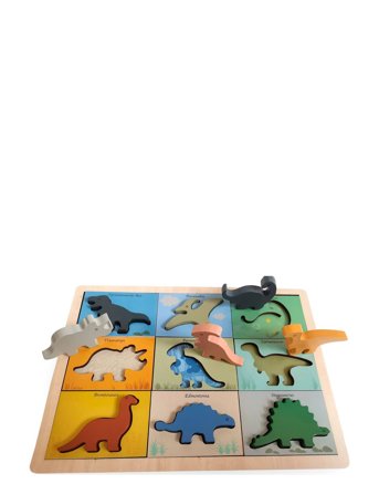 Dino Puzzle In Fsc Wood Patterned Magni Toys