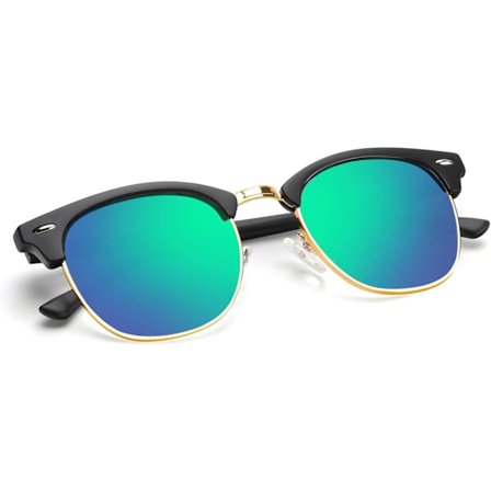 Polarisoidut aurinkolasit miehille ja naisille, puolireunattomat kehykset, ajolasit, UV-suoja