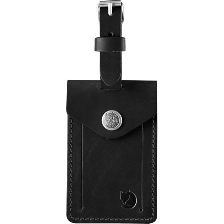 Fjällräven Leather Luggage Tag One Size - unisex - Black - Travel accessories