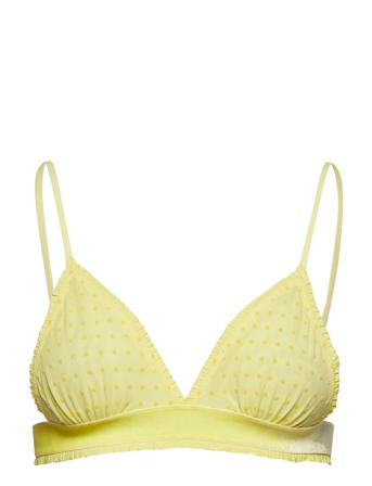 Tassie Soft Dot Bra Yellow Becksöndergaard
