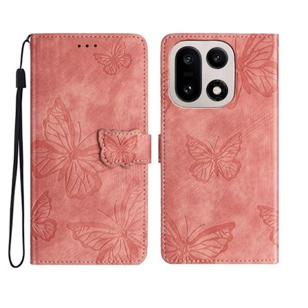 OnePlus 15 5G Konstläder Plånboksfodral Butterfly Skin-Touch