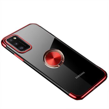 Skal med Ringhållare - Samsung Galaxy A41 Röd