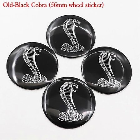 4 stk. 56 mm eller 60 mm Cobra Shelby Bil Logo Hjul Center Cap Fælg Badge Dæksler Dekal Auto Refit Dekoration Emblem Sticker Styling