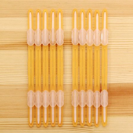 10 kpl Sidontaklipsit Nauha Irtolehtiklipsi COLOR 7 COLOR 7