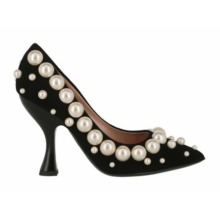 Moschino, Pumps Zwart, Dames, Maat:38 EU