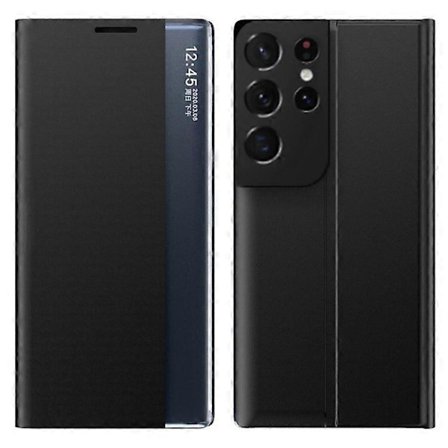 Kompatibel med Samsung Galaxy S21 Ultra 5G View Window telefoncover PU læder stand case
