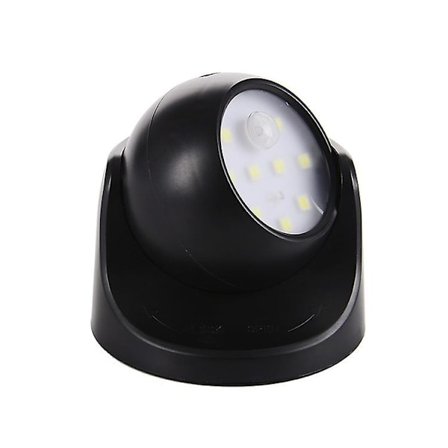 Utomhusvägglampa med rörelsesensor | 1000 lumen LED | Batteridriven sladdlös belysning | 360 graders vridning och lutning