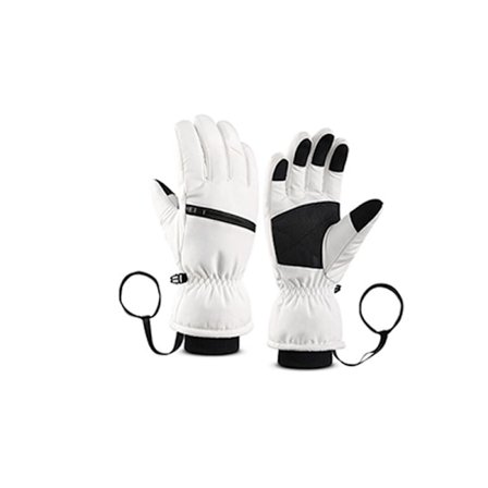 Skihandsker - Five Finger Style White XL