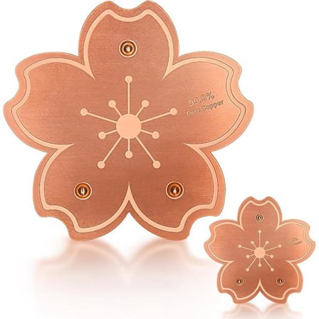 1/2-pak Fuglebad Kobberdisk – 99,99 % Ren Kobber Rengøringsdisk til Rent Vand, Tripel-Punkt Støtte, Passer til Alle Fuglebade_OF