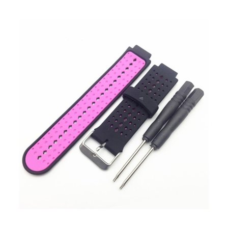 Universal Garmin Forerunner klockarmband - Rosa / Svart