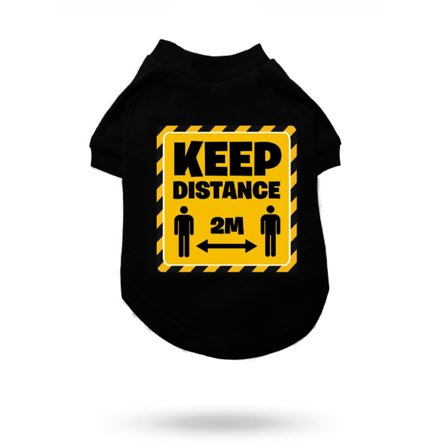 Urban Pup - Dog T-shirt Keep Distance - Hundegenser, hundvester & T-skjorter til hunder