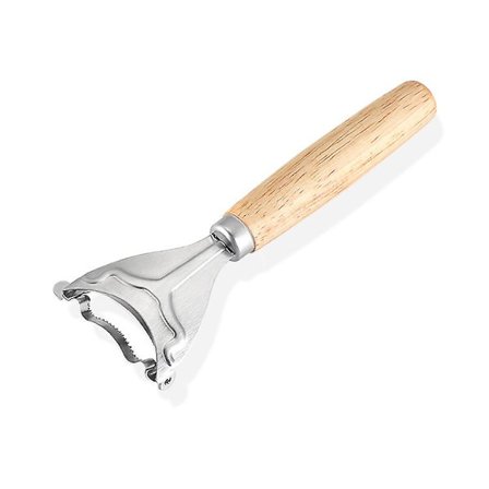 Majsskærer, Majsfjerner-værktøj, Elektrisk majskolbeskræller i rustfrit stål med ergonomisk træhåndtag