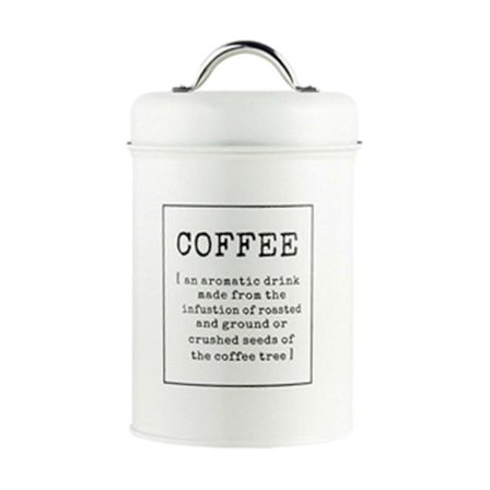 Kaffebeholder Slikdåse Chokoladedåse Tør Mad Lufttæt Låg 1,2l Snacks Slikorganisator Køkkenbeholder Til Skab Hylde Hvid Hvid