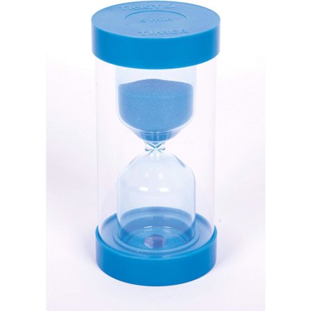 Timeglass - 5 minutter i blått