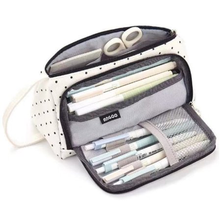 Stort case med stor kapacitet Canvas pennfodral