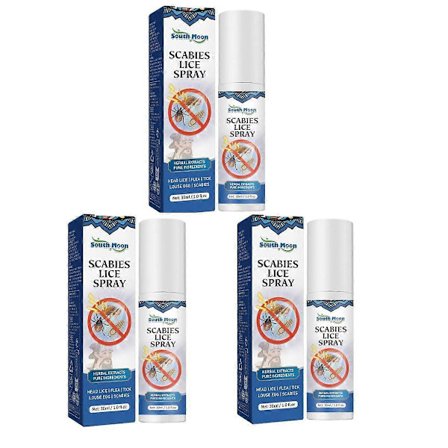 Urtebasert lusespray for hår og hodebunn, hurtigvirkende kløestillende og antibakteriell behandling