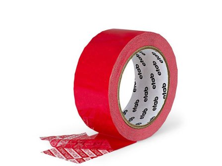 ETAB Säkerhetstejp 2045 50mmx50m Röd - Lyreco - Emballage och lagerutrustning - Packtejper - Packtejp PP