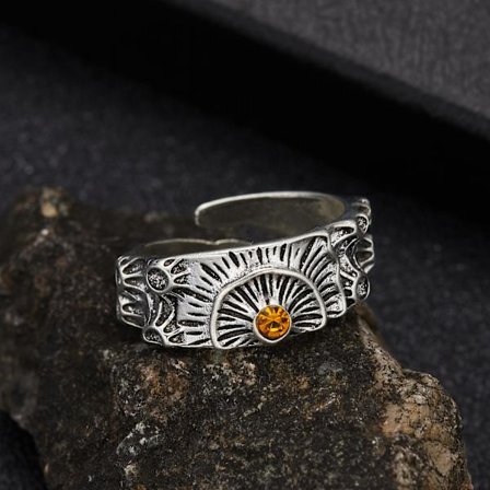 Gotisk Punk Silver Färg Dargon Ringar Män Kvinnor Öppning Justerbar Finger Ring Vintage Y2K Estetisk Trendiga Smycken Dropshipping