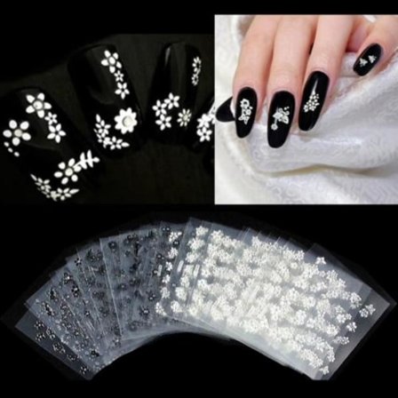 10 ark Selvklebende negledekorasjoner