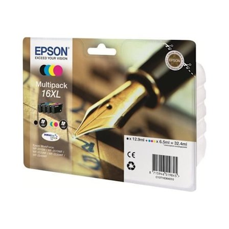 EPSON Multipack 16 XL - Reservoarpenna - Svart, Cyan, Gul, Magenta (C13T16364022)