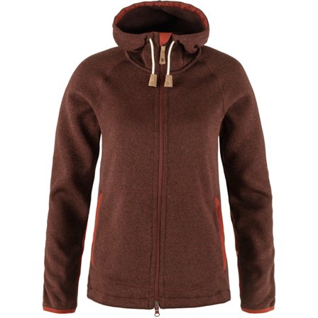 Fjällräven Övik Fleece Hættetrøje S - female - Autumn Leaf - Fleece