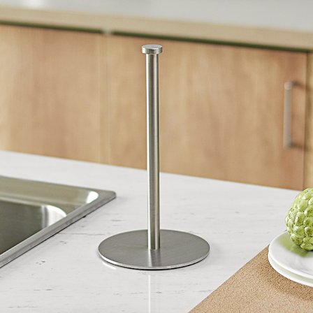 Premium gulvstående papirhåndkleholder i rustfritt stål - A