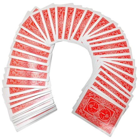 Magisk sæt kort med usynlig tråd