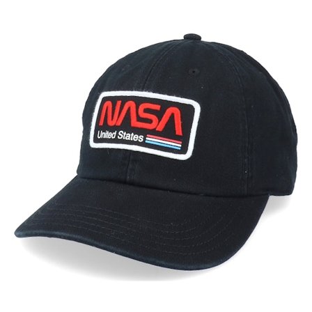 American Needle - Nero unconstructed Cappellino - Nasa Hepcat Black Dad Cap @ Hatstore