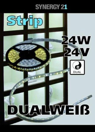 SYNERGY 21 LED Flex Strip dualweiß DC24V 24W pro Farbe IP20