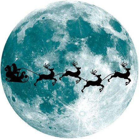 30cm Glow in The Dark Jul Väggdekaler Väggklistermärken Jul