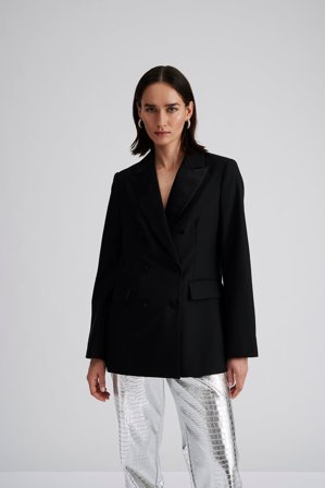Malina - Tuxedo blazer - XXL - Black