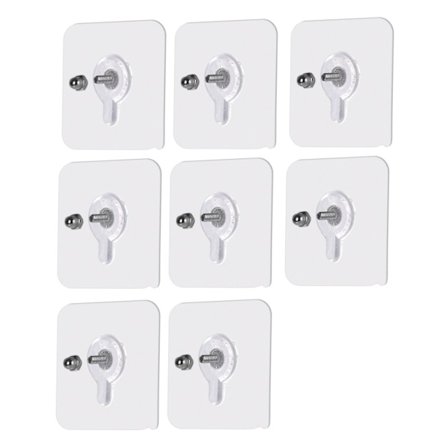 Selvklæbende skrue til vægmontering 8-pak