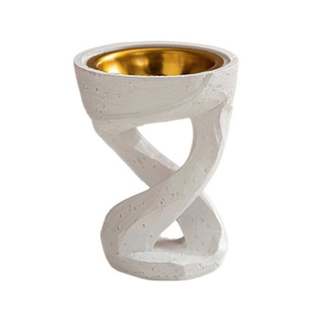 Mellemøstlige Bakhoor Brændere Røgelsesholder Harpiks Twist Form Ornament Røgelseskar til Stue og Soveværelse Dekoration[D]