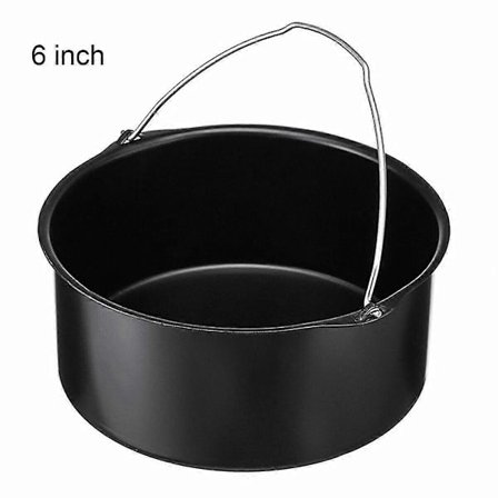 Kaktunna Airfryer Tilbehør Air Frying Pan Fryer Brødbagningskurv 6 Tommer