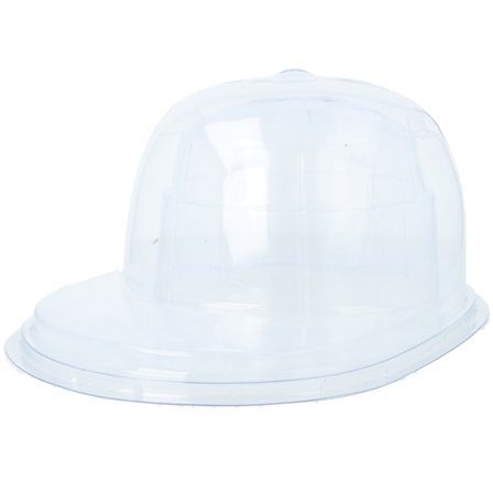 Hatstore - Weiss flatcap Zubehör - Transparent Flat Brim Hat Box @ Hatstore