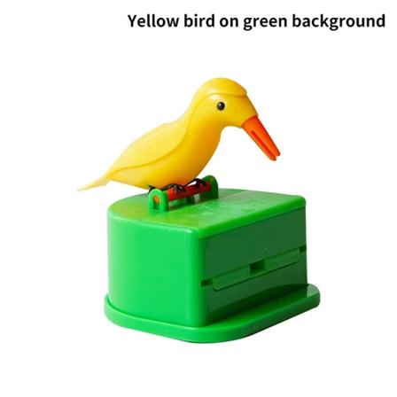 Creative Hammastikku pidike Sarjakuva Bird Press Tyyppi Organizer Aut Yellow