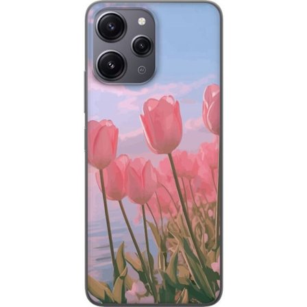 Mobilskal till Xiaomi Redmi 12 med Rosa Tulpaner