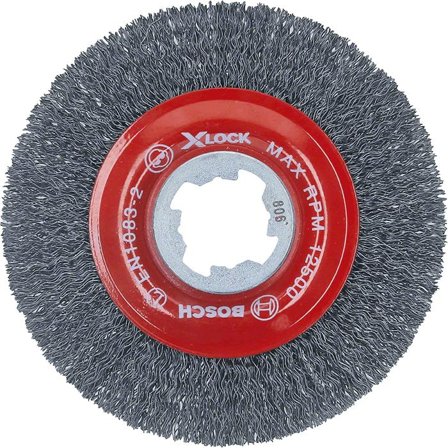 Bosch Clean for Metal Ståltrådbørste X-LOCK, 0,3 x 115 mm, Maskintilbehør & forbruk