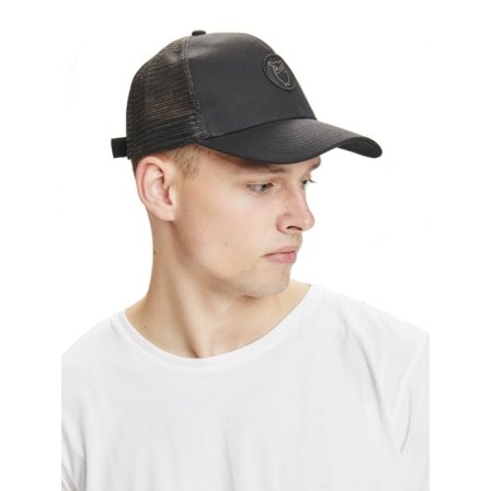 Knowledge Cotton Apparel Pacific Twill Trucker Cap Unisex caps Black OneSize
