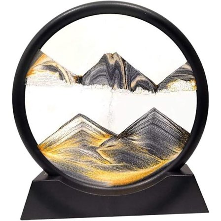 Rörlig Sandsbild, Flytande Sandsandkonst Sandscapes Skulpturer