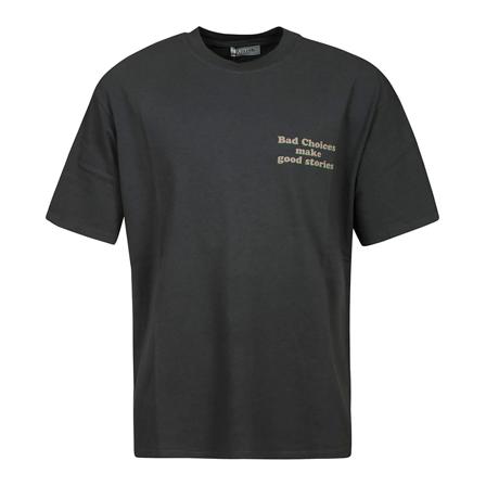 Amish, T-Shirt Jersey Printed Bad Choices Czarny, Mężczyzna, Rozmiar: M